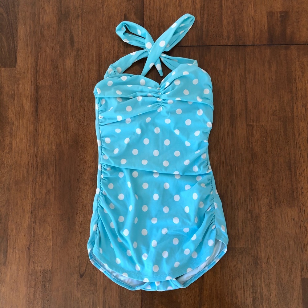 Esther Williams/ModCloth Blue One Piece Swimsuit 6